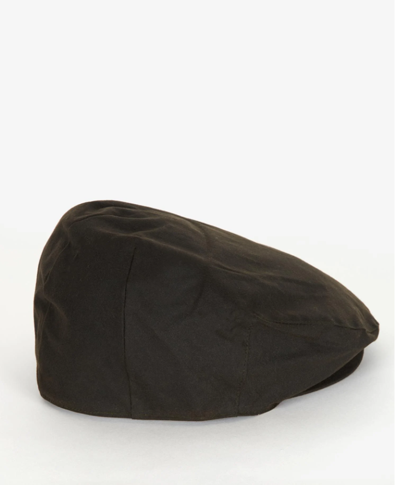 Barbour Wax Flat Cap Olive-1